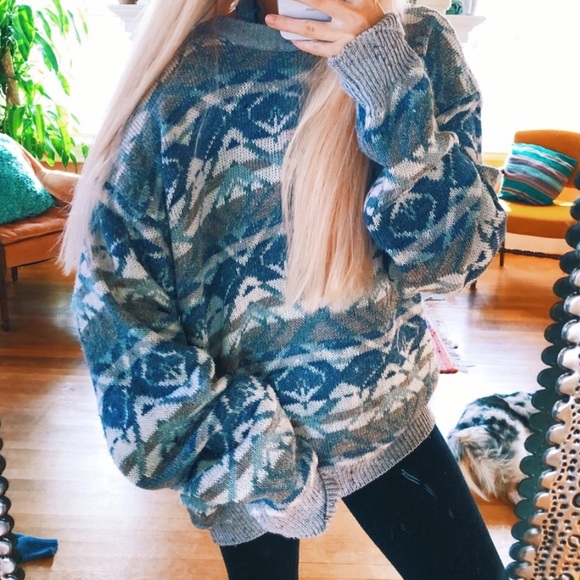 Sweaters - Izrah Hale Oregon Coast Chunky Mountains Swtr